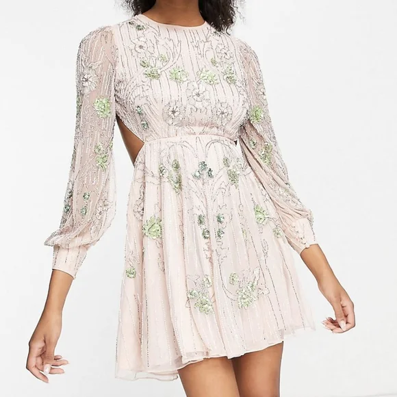 linen drop waist dress Erma Drop Waist Linen Dress-White